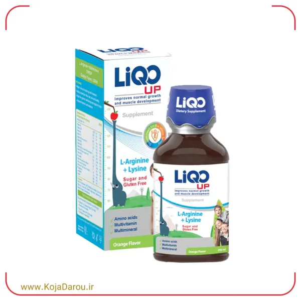 شربت لیکو آپ ابیان فارمد با طعم پرتقال Liqo Up حجم 250 میلی لیتر