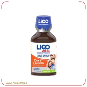 شربت لیکو زینک ابیان فارمد با طعم پرتقال Liqo Zinc حجم 250 میلی لیتر