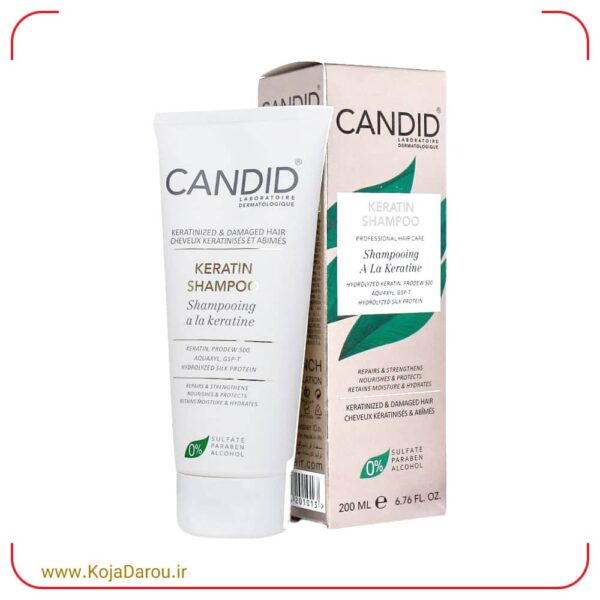 شامپو کراتینه کاندید Candid حجم 200 میلی لیتر