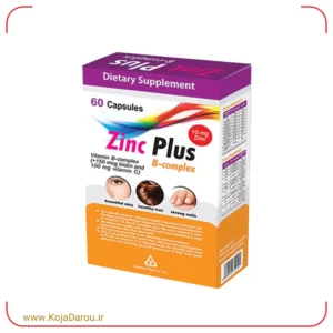 کپسول زینک پلاس ب کمپلکس دانا 10 میلی گرم Zinc 10 mg Plus B Complex بسته 60 عددی