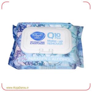دستمال مرطوب پاک کننده آرایش دافی مدل Stop Acne Dafi بسته 50 عددی