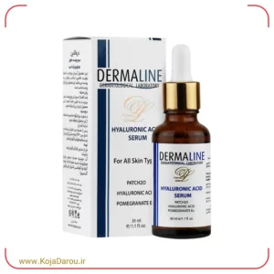 سرم آبرسان هیالورونیک اسید درمالاین Dermaline حجم 30 میلی لیتر