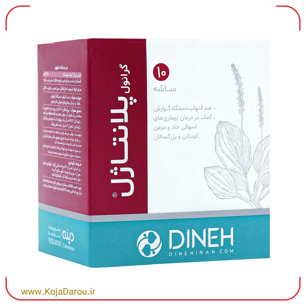 Dineh-Plantagel-Granule-Sachet-10-pieces قرص ومیگان دینه Vomigone بسته 30 عددی