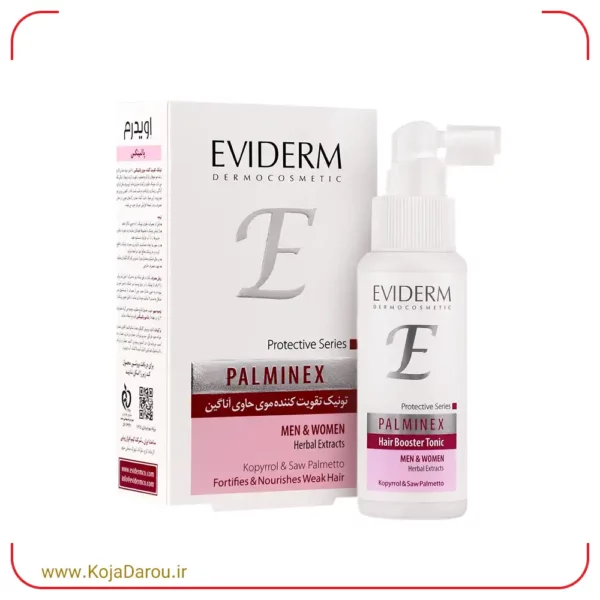 تونیک تقویت کننده مو پالمینکس اویدرم Eviderm حجم 80 میلی لیتر