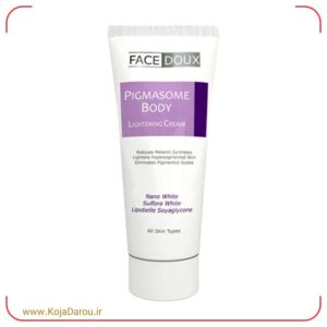 کرم روشن کننده بدن پیگمازوم فیس دوکس Face Doux حجم 75 میلی لیتر