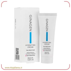 کرم آبرسان پوست خشک و نرمال ژیناژن Ginagen حجم 50 میلی لیتر