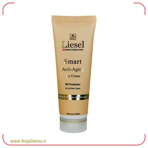 Liesel-Smart-Anti-Aging-Day-Cream-50-ml کرم بازسازی کننده و ضد چروک روز لایسل Liesel حجم 50 میلی لیتر