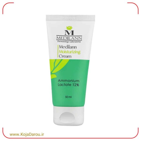 Medilann-strong-moisturizing-cream-containing-12-ammonium-lactate-50-ml کرم مرطوب کننده قوی مدیلن حاوی آمونیوم لاکتات 12% Medilann حجم 50 میلی لیتر