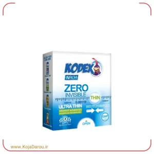کاندوم فوق العاده نازک و نامرئی ناچ کدکس زیرو اینویزیبل Kodex Zero Invisible بسته 3 عددی