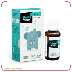 قطره خوراکی ویتامین آ+د پدیابست با طعم موز Pedia Best A+D حجم 30 میلی لیتر