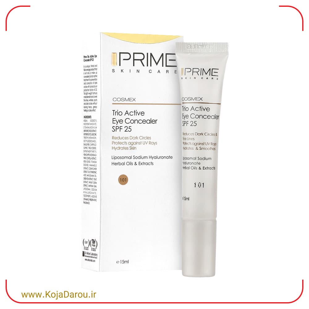 Prime-Eye-Concealer-SPF25-Code-101-15-ml کانسیلر دور چشم پریم SPF25 کد (101) Prime حجم 15 میلی لیتر