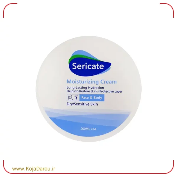 کرم مرطوب کننده سری کیت مناسب پوست خشک و حساس Sericate حجم 200 میلی لیتر