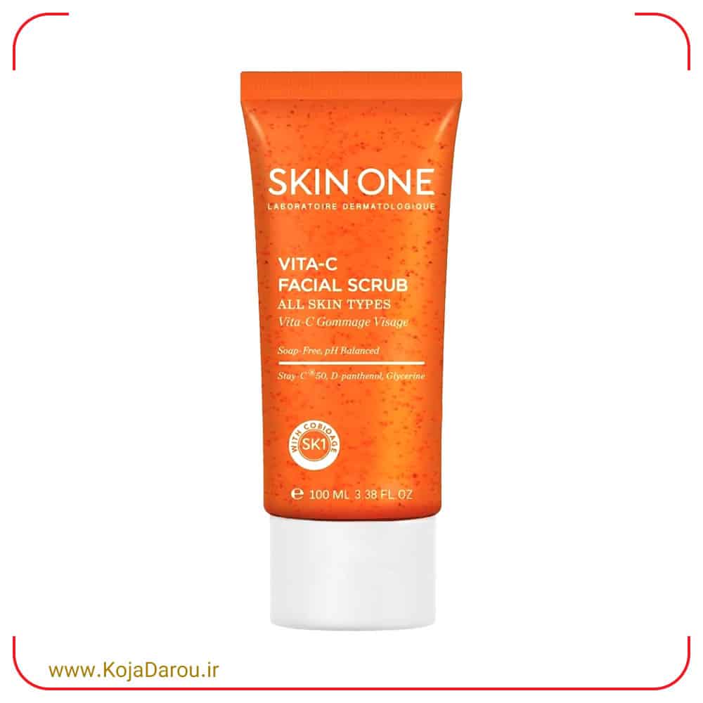 Skin-One-Vitamin-C-Exfoliating-Cleansing-Gel-100-ml ژل شوینده لایه بردار ویتامین سی اسکین وان Skin One حجم 100 میلی لیتر