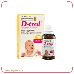 قطره خوراکی دی ترول ویتان با طعم آناناس D trol حجم 30 میلی لیتر