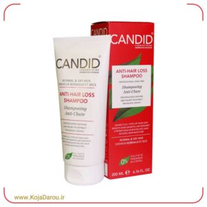 شامپو ضد ریزش مو نرمال و خشک کاندید Candid حجم 200 میلی لیتر