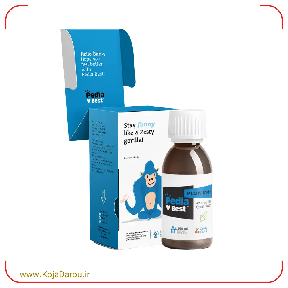 pedia-best-multi-vitamin-orange-flavor-syrup-150-ml_ شربت مولتی ویتامین پدیابست با طعم پرتقال Pedia Best Multivitamin حجم 150 میلی لیتر