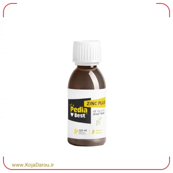 شربت زینک پلاس مولتی پدیابست با طعم لیمو Pedia Best Zinc Plus Multi حجم 150 میلی لیتر