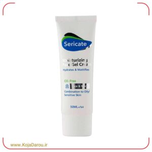 کرم ژل مرطوب کننده صورت پوست مختلط و چرب سری کیت Sericate حجم 50 میلی لیتر