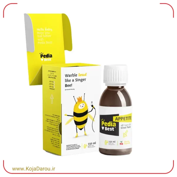 شربت کاف پدیابست با طعم لیمو Pedia Best Cough حجم 150 میلی لیتر